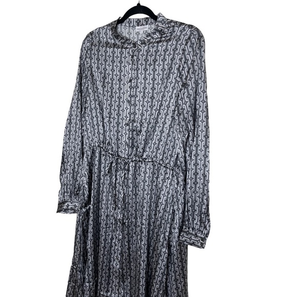 Dea Kudibal SERENITY Silk Chains Grey Dress Women’s Size Large - Picture 5 of 12